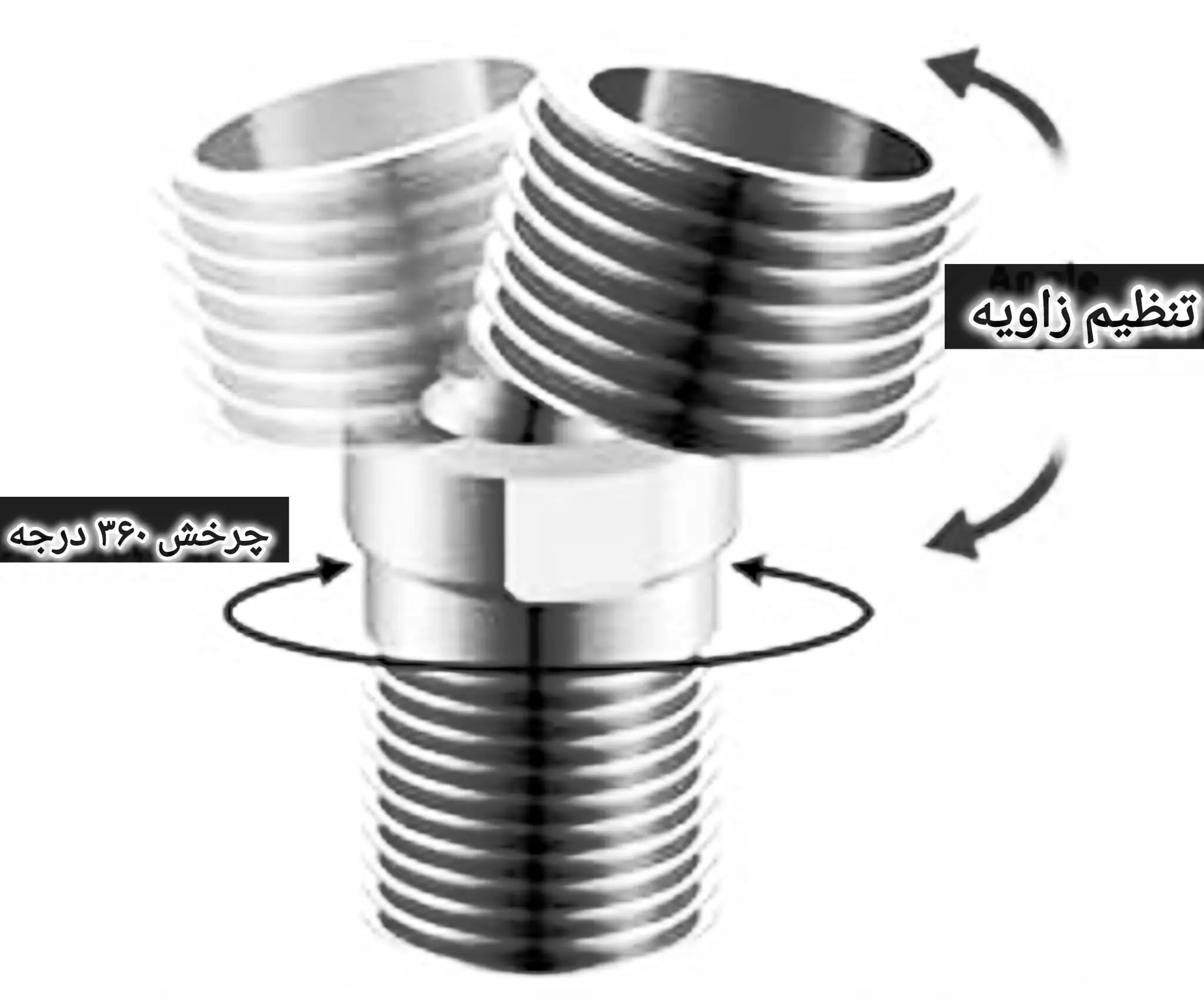 نصب لنگی رگلاژی برای رفع انحراف شیر دیواری